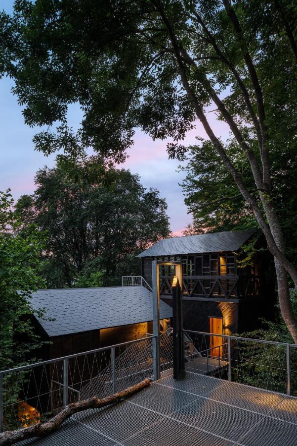 Hutstuf - The Fox & Private Outdoor Spa La-Roche-en-Ardenne Exterior foto